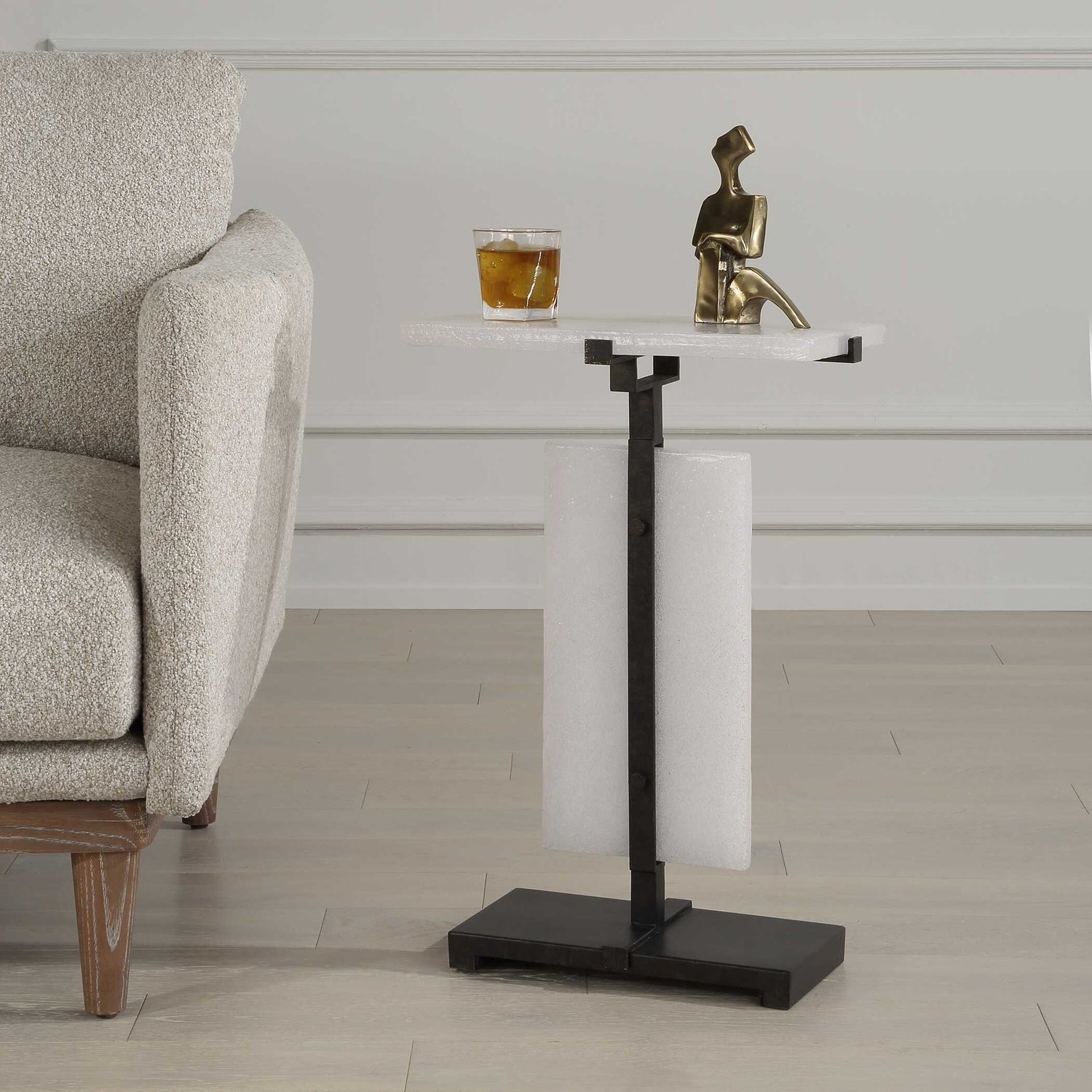 UTTERMOST Elements Bubble Accent Table - Side