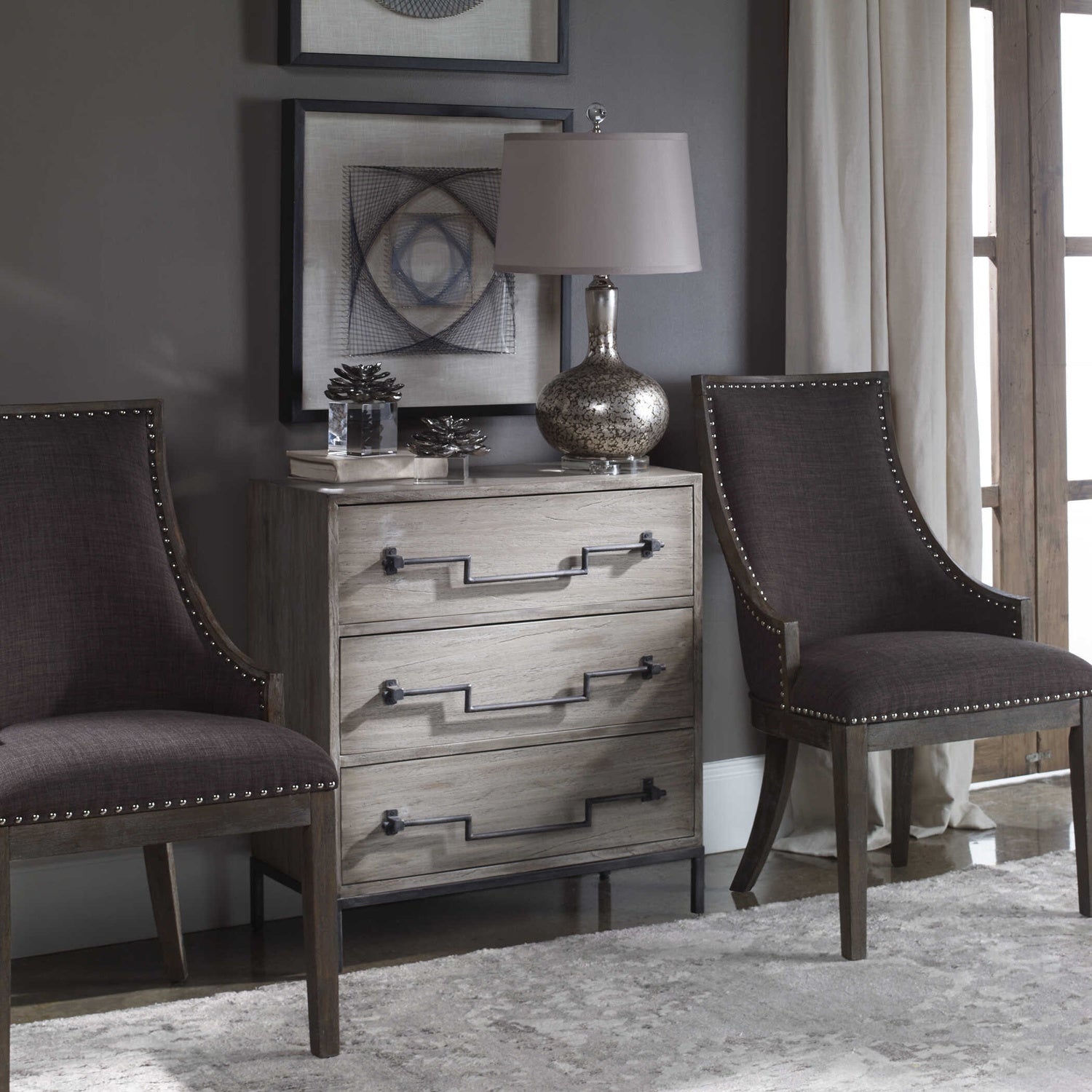 UTTERMOST JORY AGED ACCENT CHEST - Benches, Ottoman, Stools