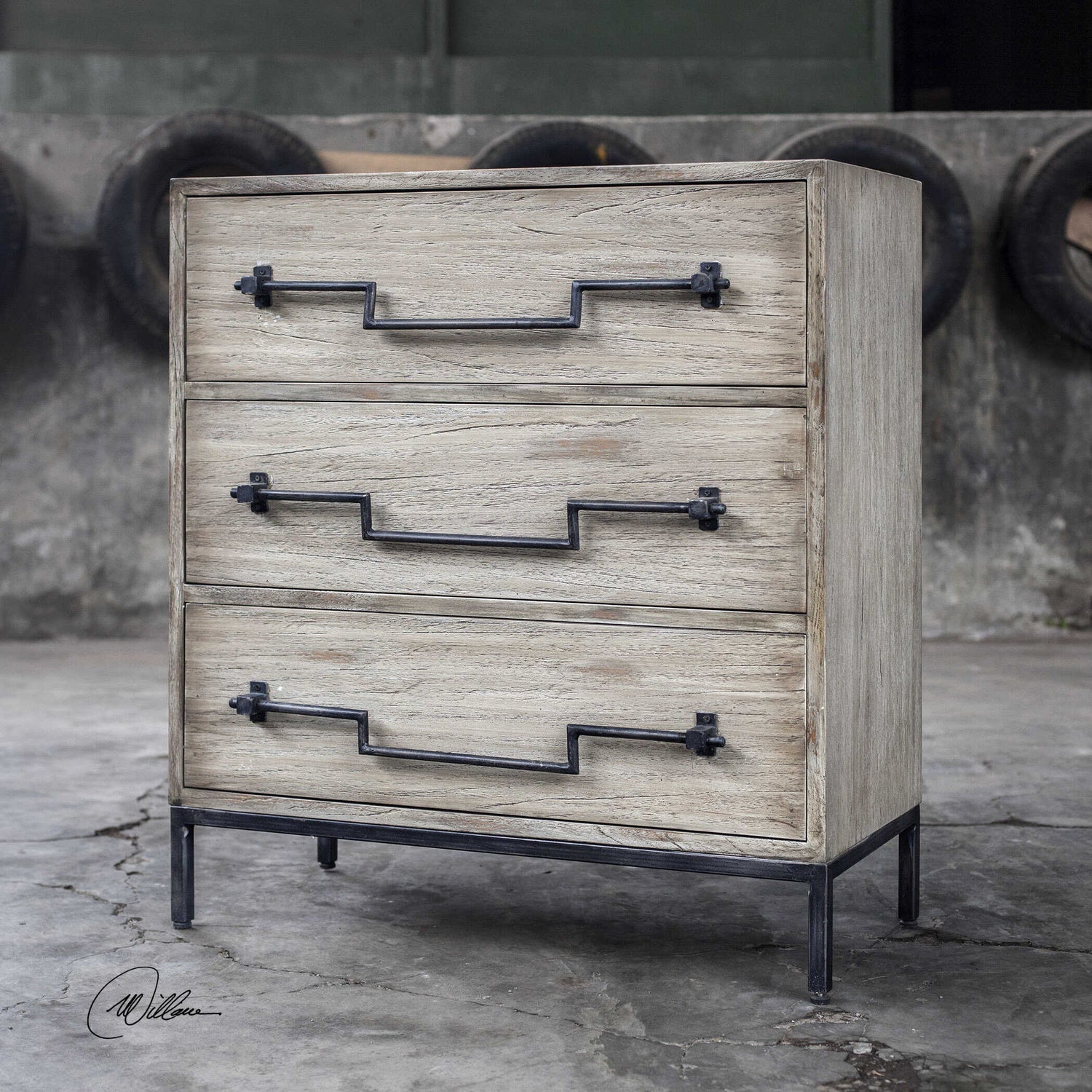 UTTERMOST Jory Aged Accent Chest - Benches, Ottoman, Stools