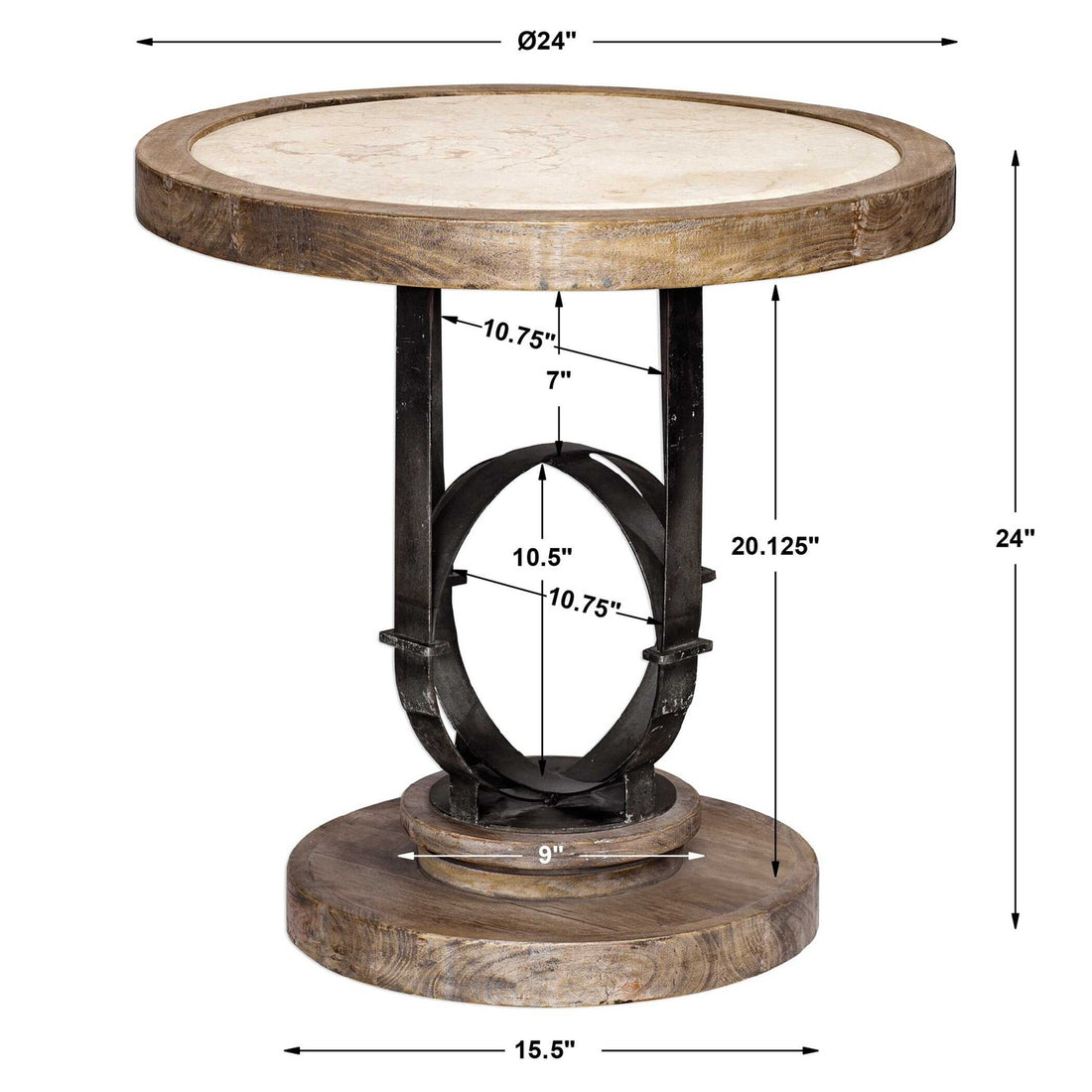UTTERMOST SYDNEY SIDE TABLE - Side