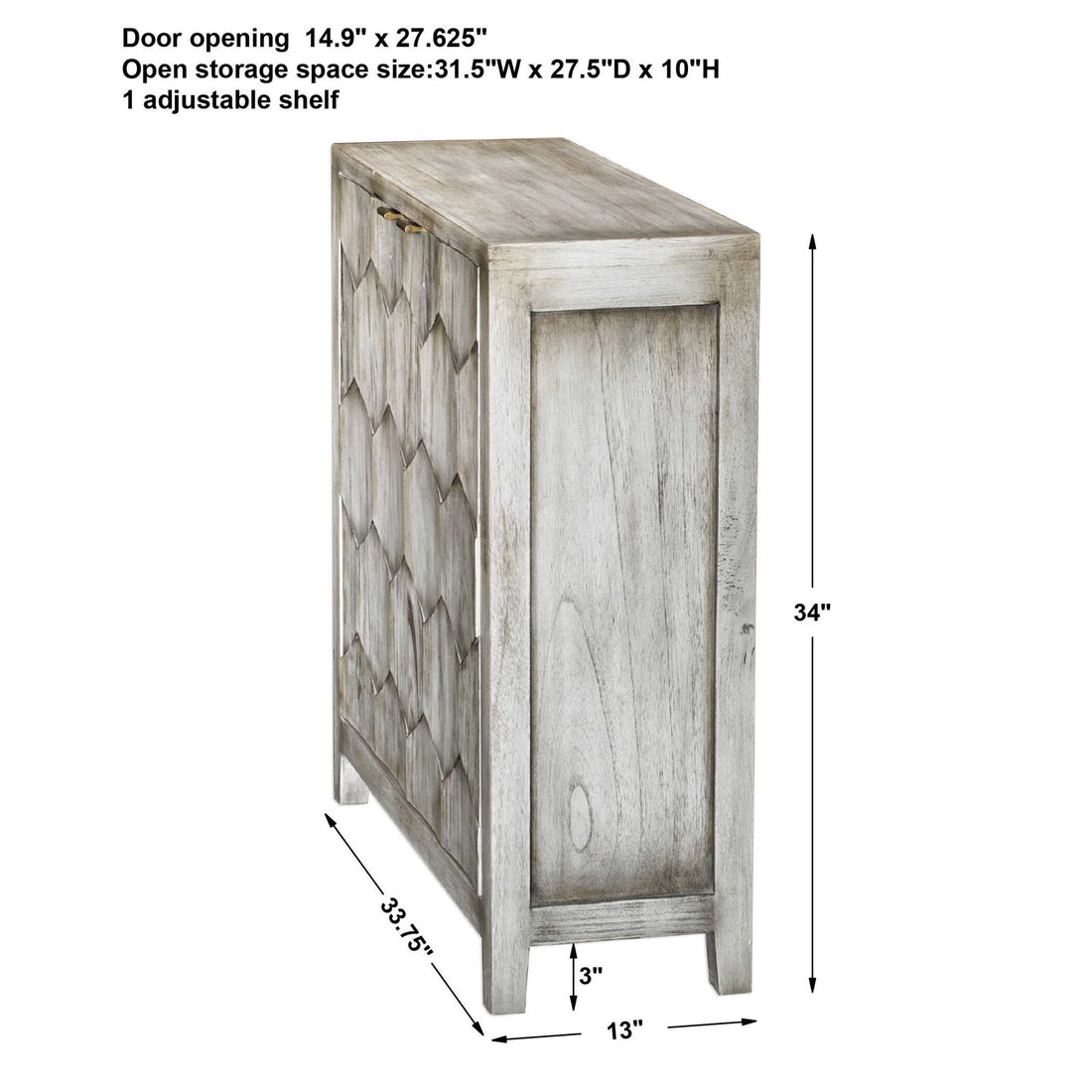 UTTERMOST CATORI SMOKED CONSOLE CABINET - Consoles