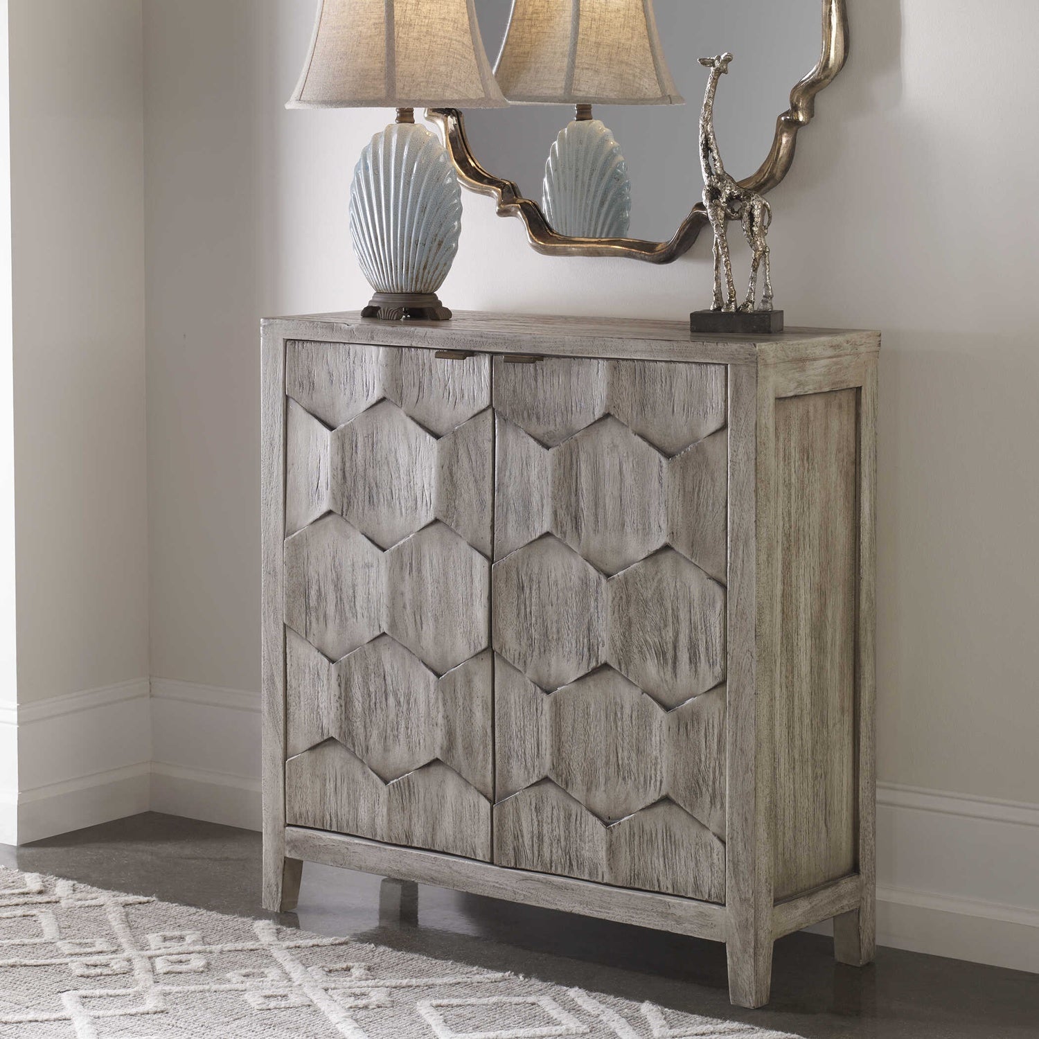 UTTERMOST CATORI SMOKED CONSOLE CABINET - Consoles