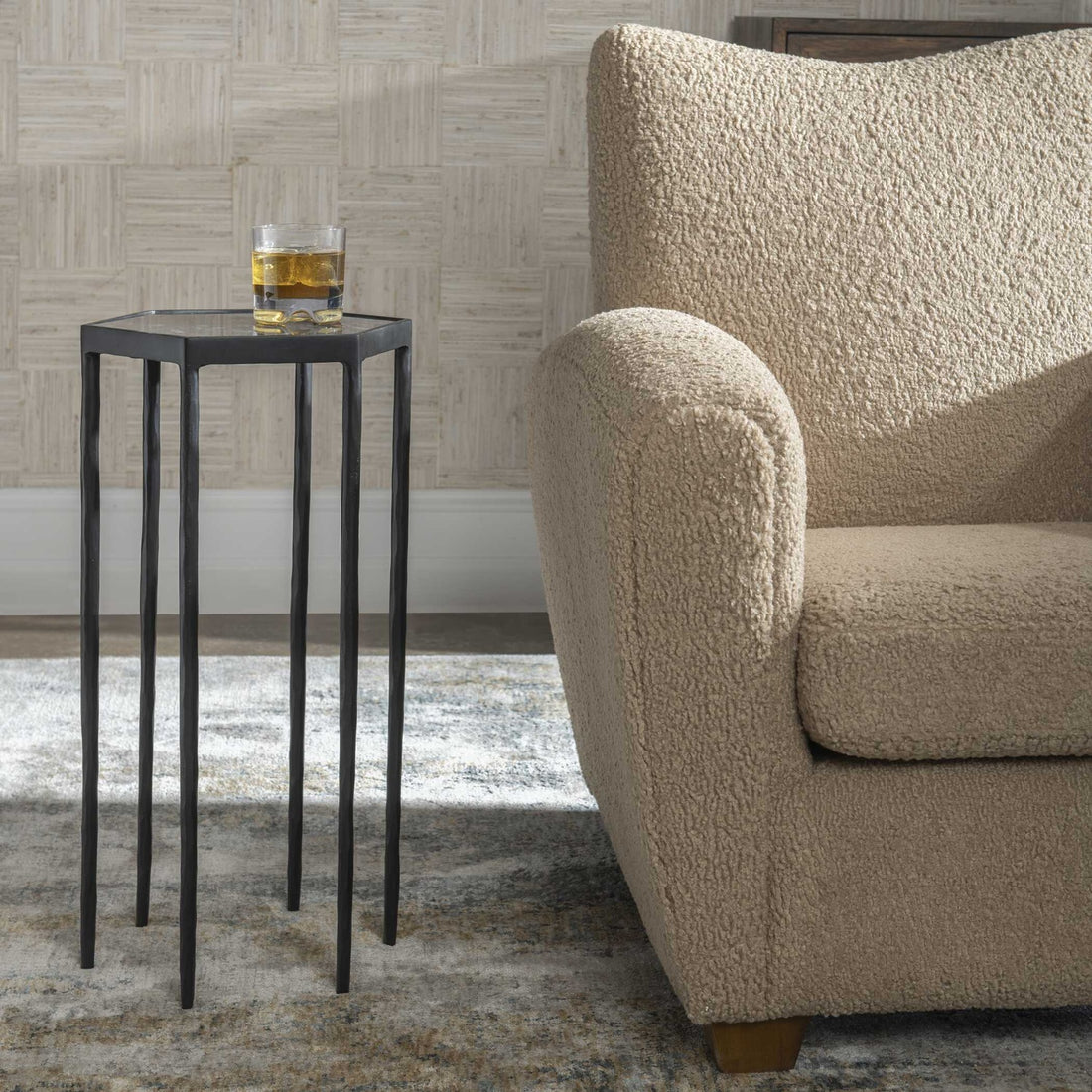 UTTERMOST Aviary Hexagonal Accent Table - Side
