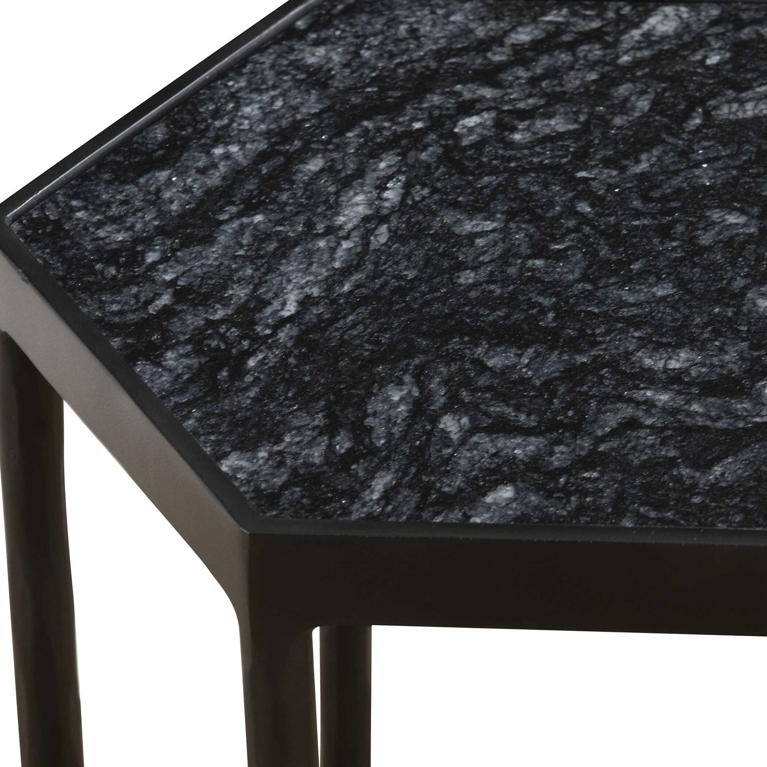 UTTERMOST AVIARY HEXAGONAL ACCENT TABLE - Side