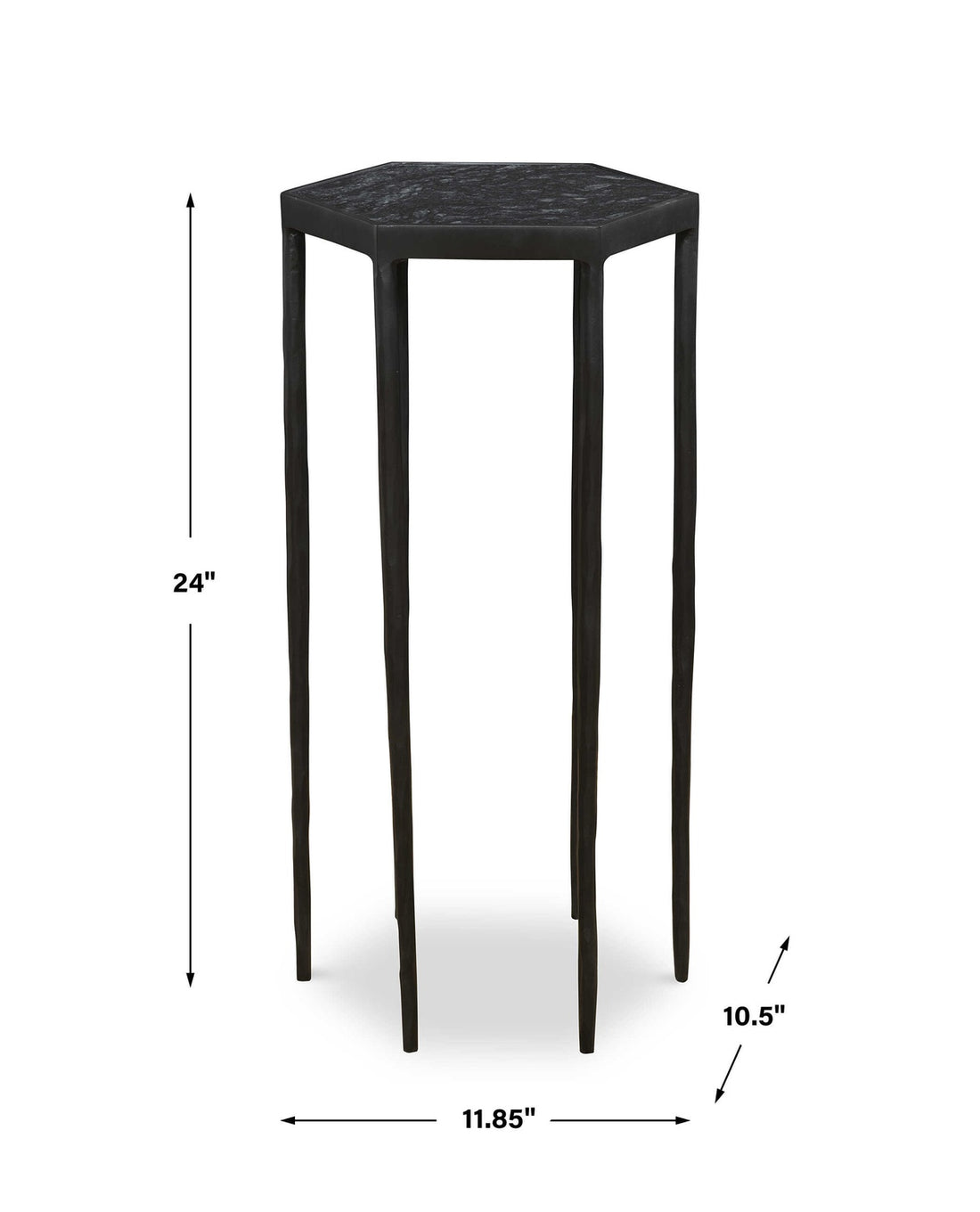 UTTERMOST Aviary Hexagonal Accent Table - Side