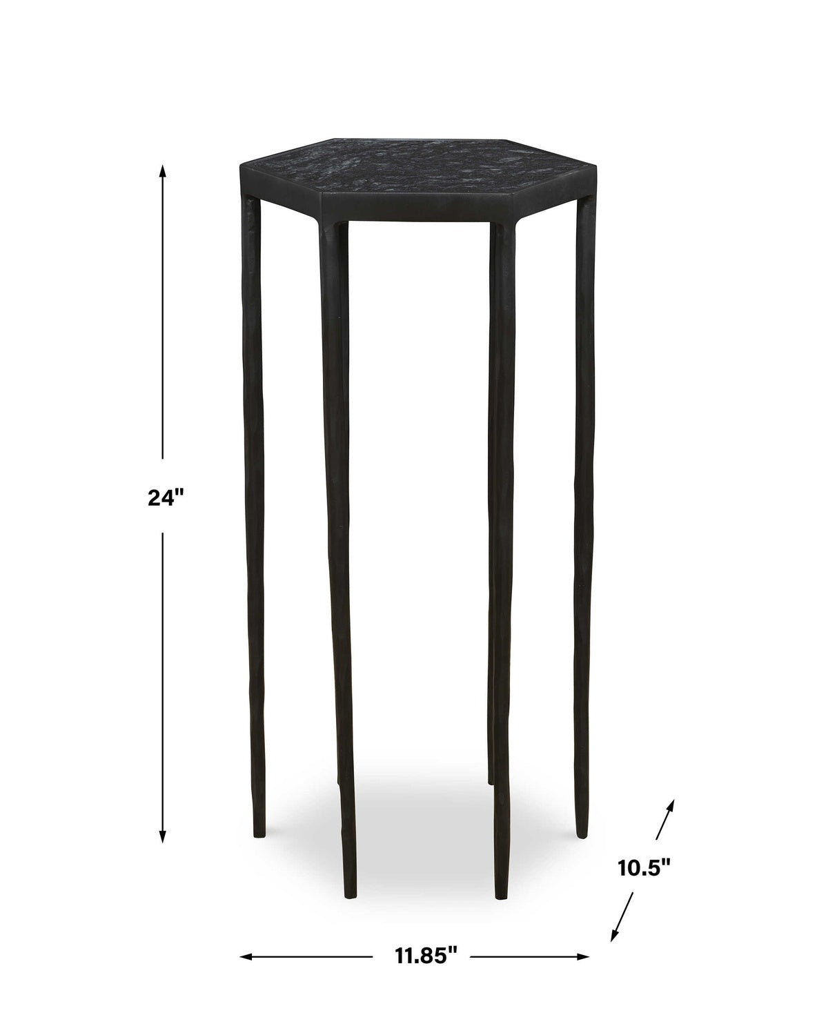 UTTERMOST AVIARY HEXAGONAL ACCENT TABLE - Side