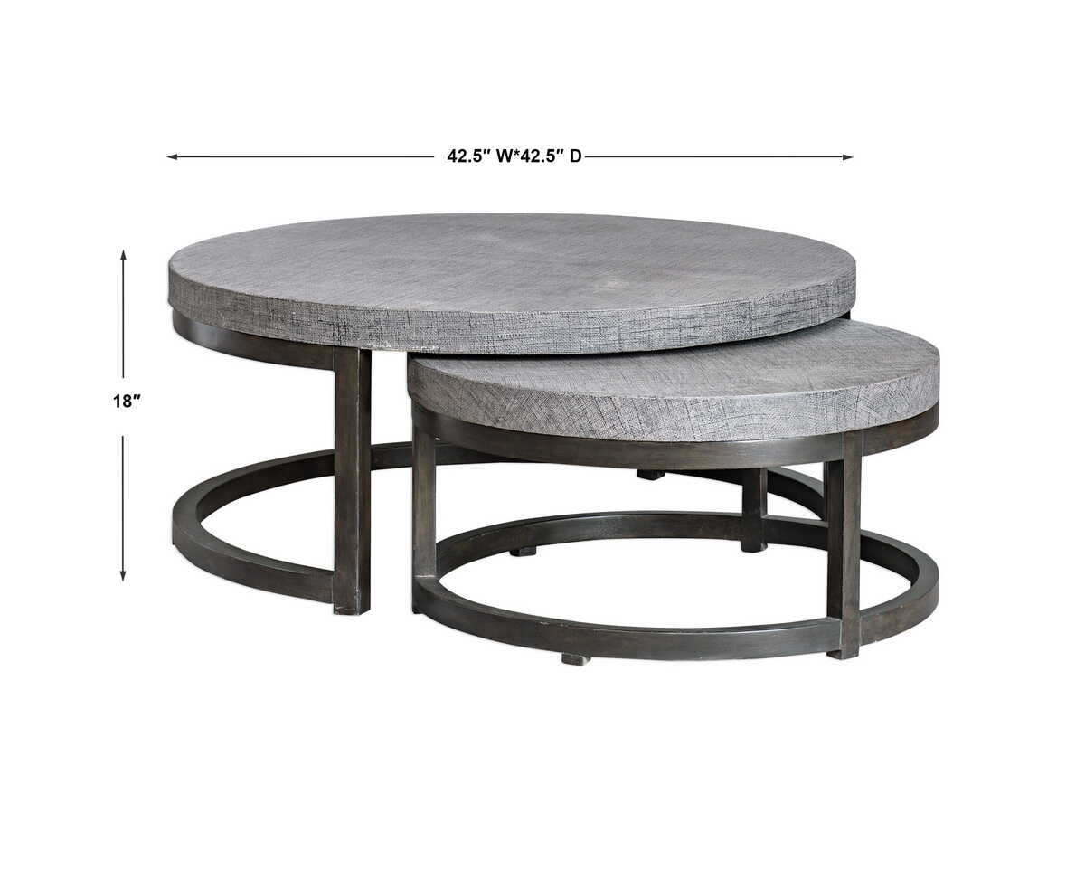 UTTERMOST AIYARA NESTING TABLES - Side
