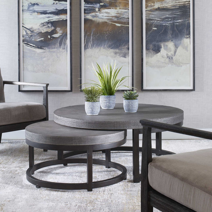 UTTERMOST AIYARA NESTING TABLES - Side