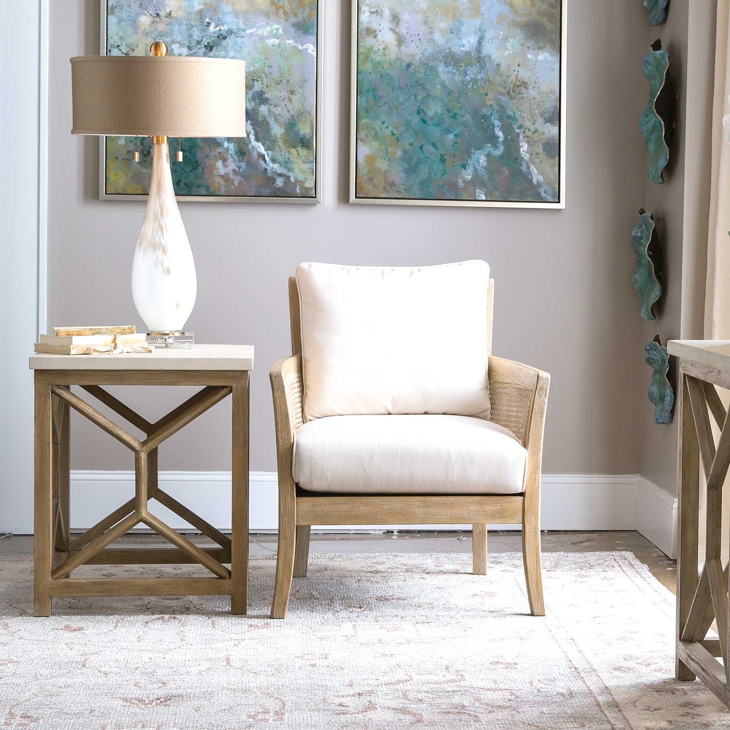 UTTERMOST CATALI END TABLE - Side