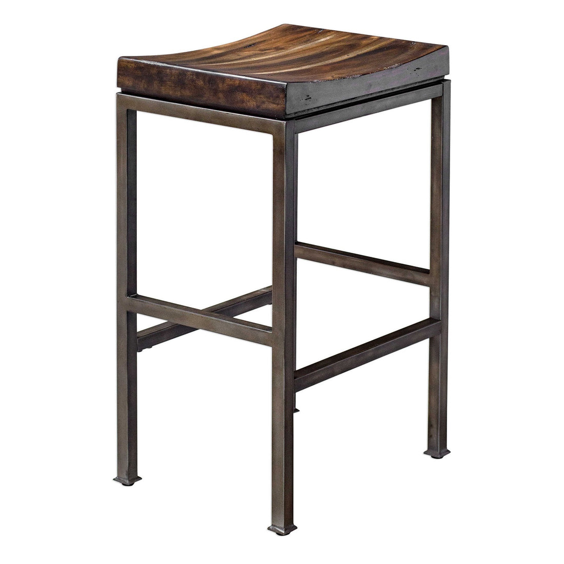 UTTERMOST BECK INDUSTRIAL BAR STOOL - Benches, Ottoman, Stools
