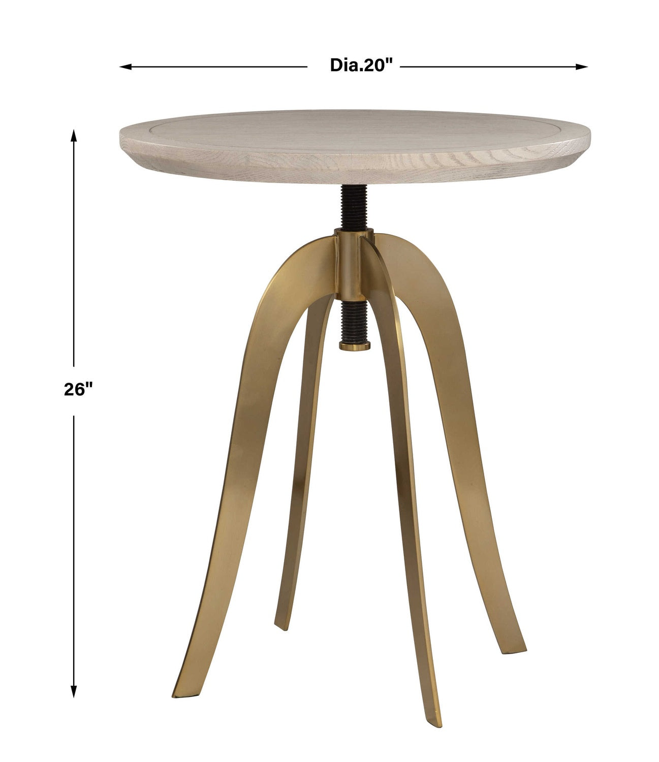 UTTERMOST ALICE ADJUSTABLE ACCENT TABLE - Side