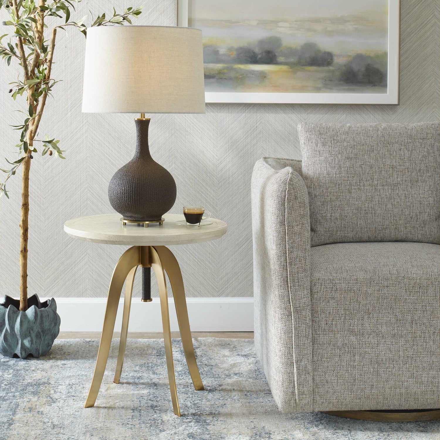 UTTERMOST ALICE ADJUSTABLE ACCENT TABLE - Side