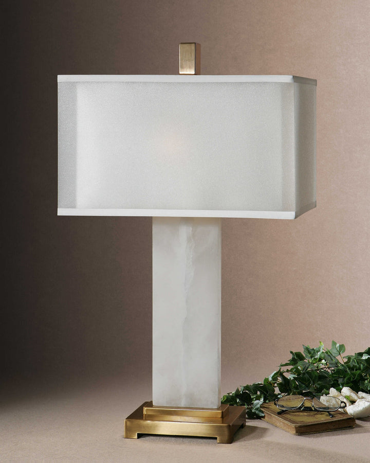 UTTERMOST, ATHANAS ALABASTER LAMP, TABLE LAMPS