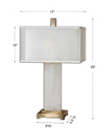UTTERMOST, ATHANAS ALABASTER LAMP, TABLE LAMPS