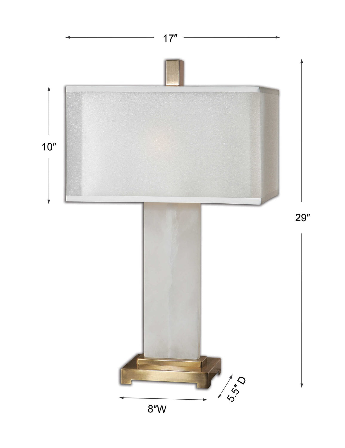 UTTERMOST, ATHANAS ALABASTER LAMP, TABLE LAMPS