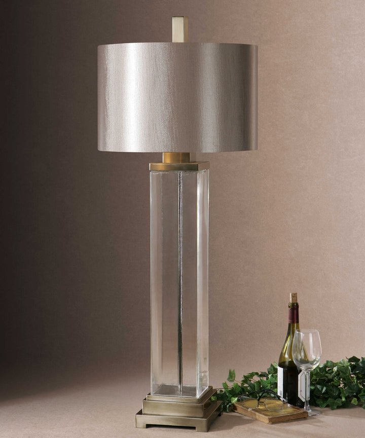 UTTERMOST, DRUSTAN CLEAR TABLE LAMP, TABLE LAMPS
