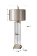 UTTERMOST, DRUSTAN CLEAR TABLE LAMP, TABLE LAMPS