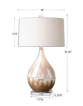 UTTERMOST, FLAVIAN GLAZED LAMP, TABLE LAMPS