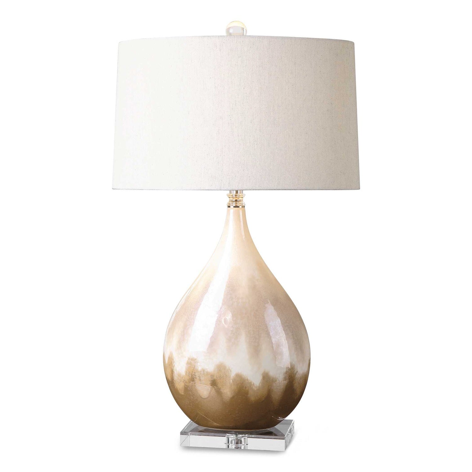 UTTERMOST, FLAVIAN GLAZED LAMP, TABLE LAMPS