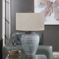 UTTERMOST, PELIA LIGHT AQUA TABLE LAMP, TABLE LAMPS