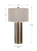 UTTERMOST, TARIA BRUSHED TABLE LAMP, TABLE LAMPS