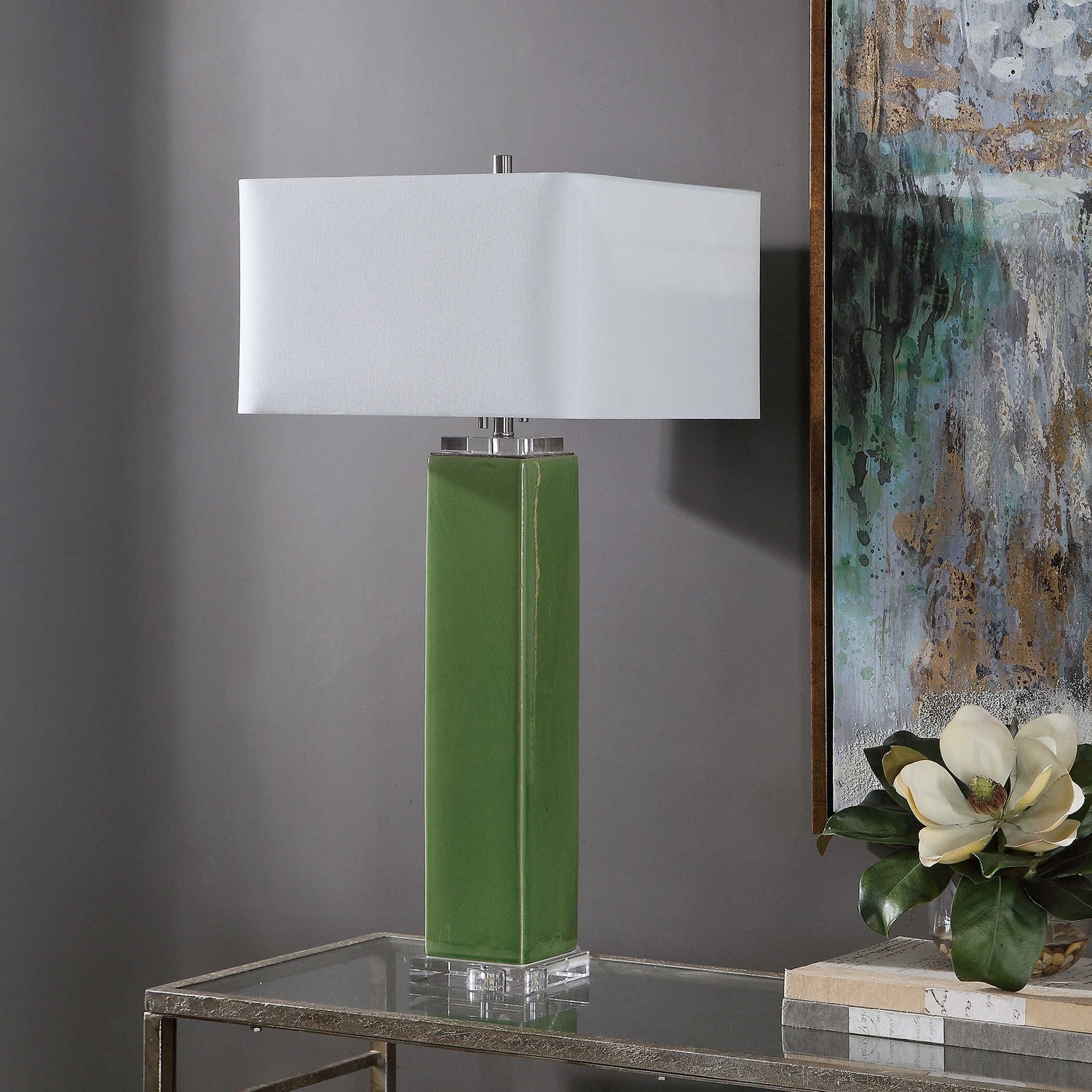 UTTERMOST, ANEEZA TROPICAL TABLE LAMP, TABLE LAMPS
