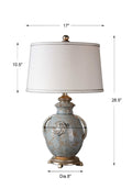 UTTERMOST, CANCELLO GLAZE LAMP, TABLE LAMPS