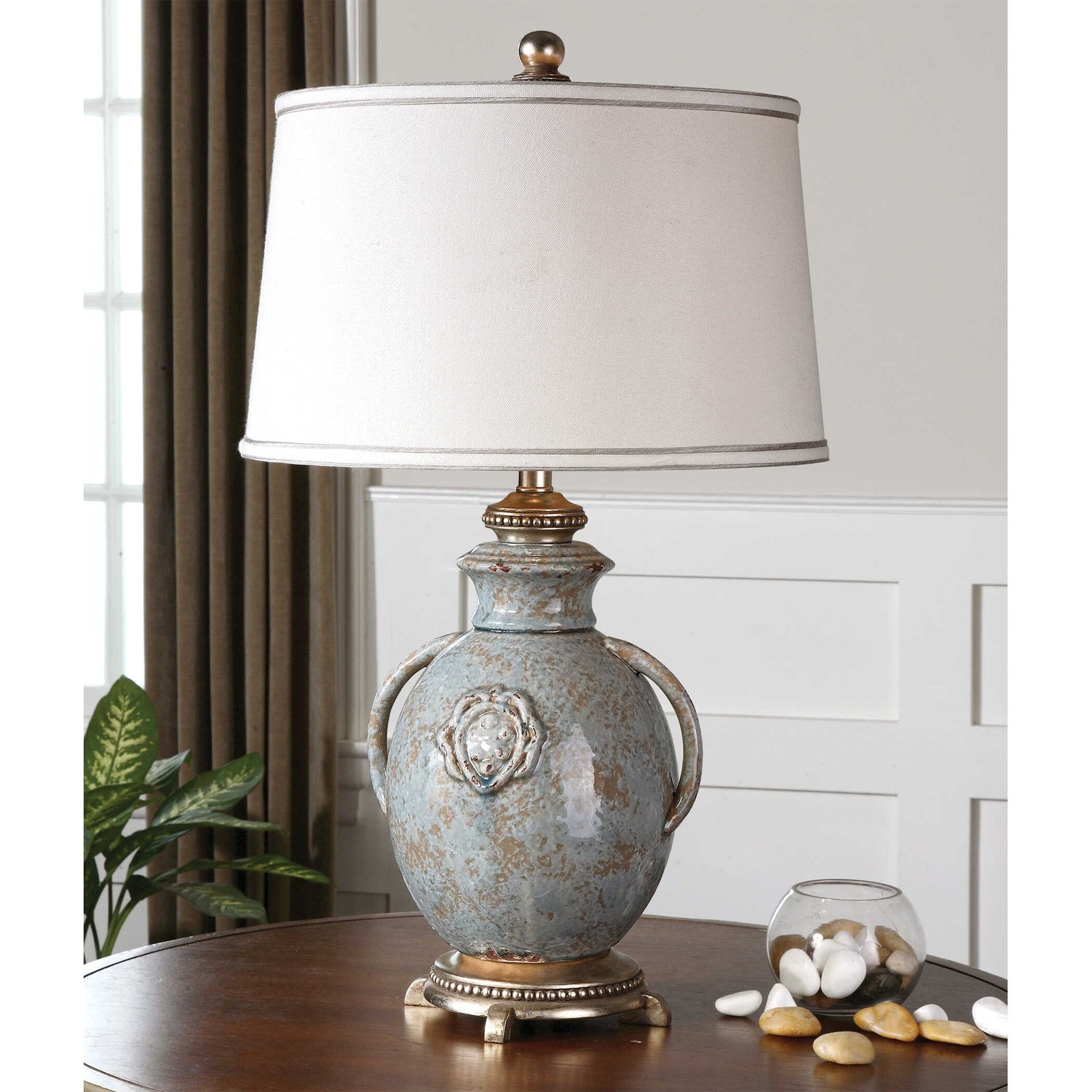 UTTERMOST, CANCELLO GLAZE LAMP, TABLE LAMPS