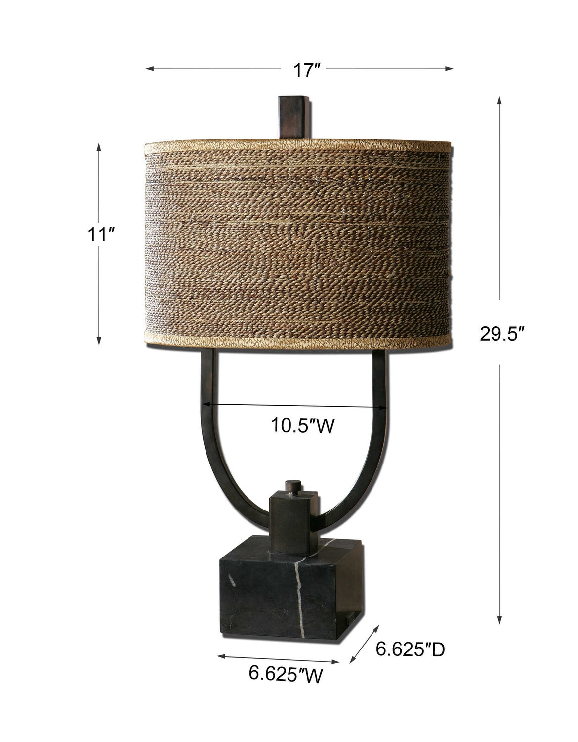 UTTERMOST, STABINA METAL TABLE LAMP, TABLE LAMPS
