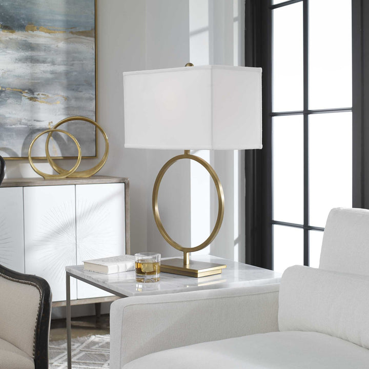 UTTERMOST, DUARA CIRCLE TABLE LAMP, TABLE LAMPS