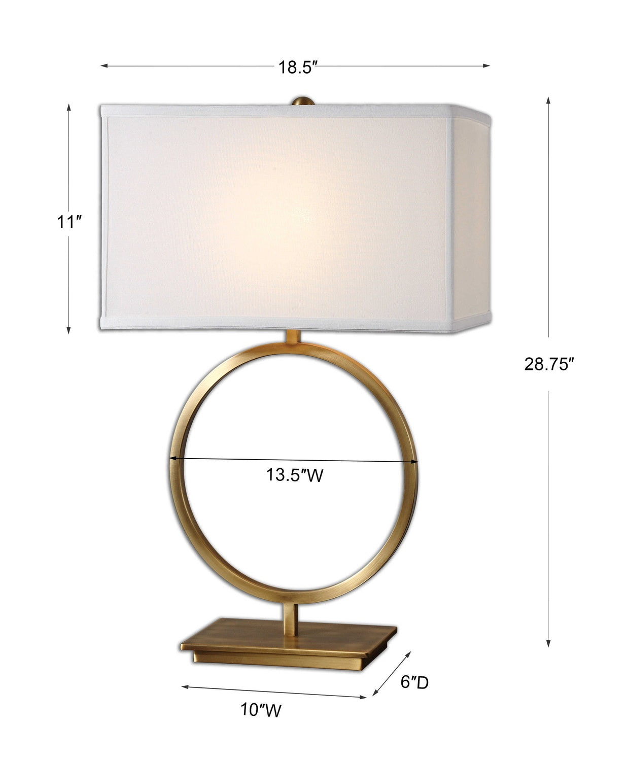 UTTERMOST, Duara Circle Table Lamp, TABLE LAMPS