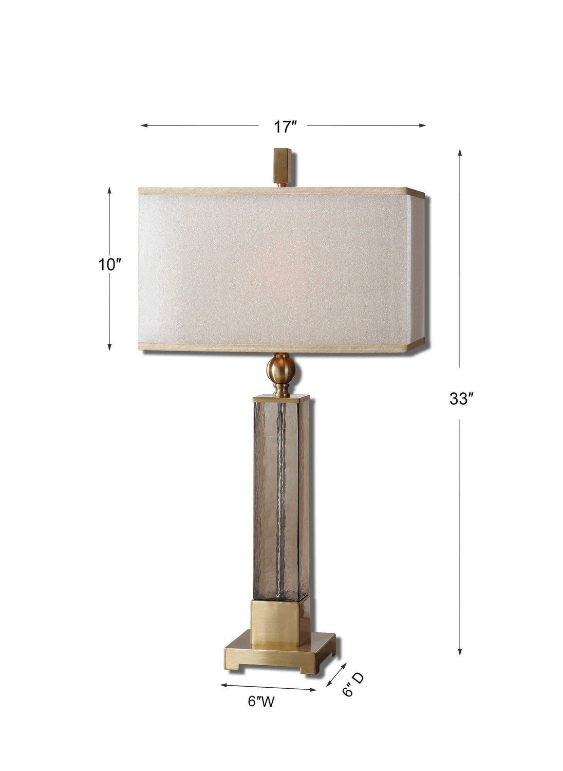 UTTERMOST, Caecilia Amber Table Lamp, TABLE LAMPS