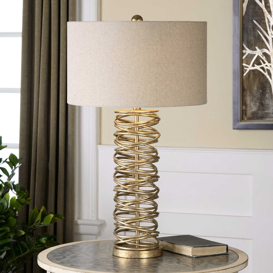 UTTERMOST, Amarey Metal Ring Table Lamp, TABLE LAMPS