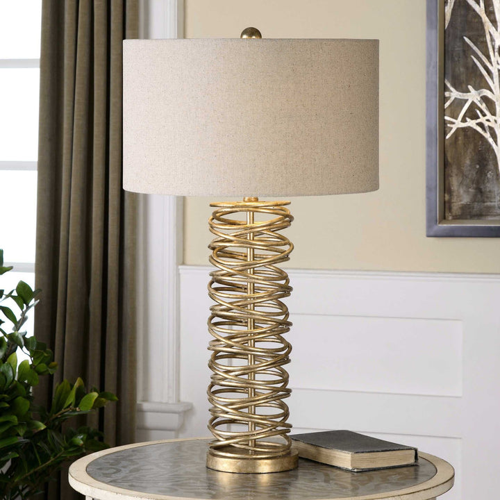 UTTERMOST, Amarey Metal Ring Table Lamp, TABLE LAMPS