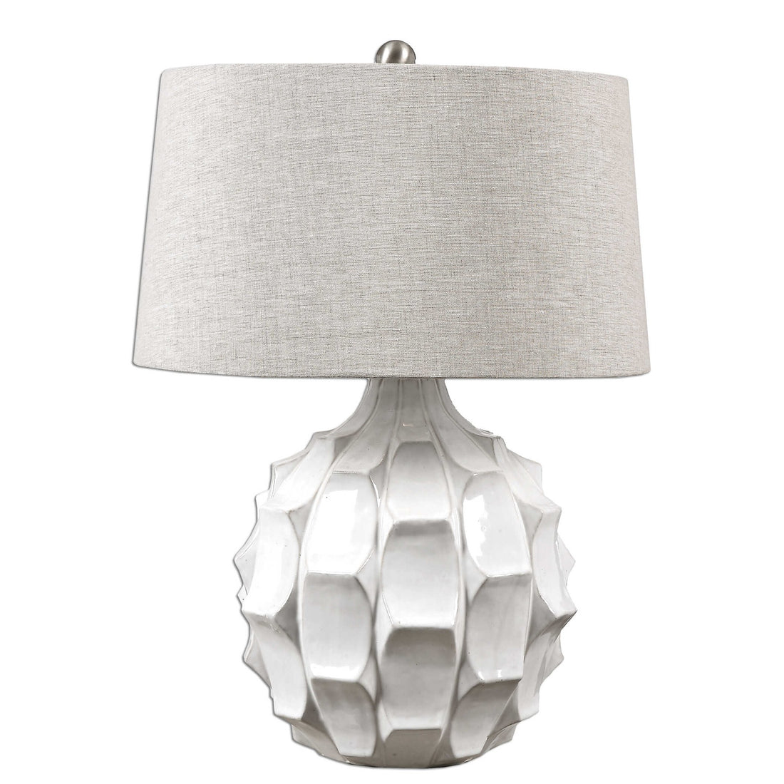 UTTERMOST, Guerina Scalloped Lamp, TABLE LAMPS