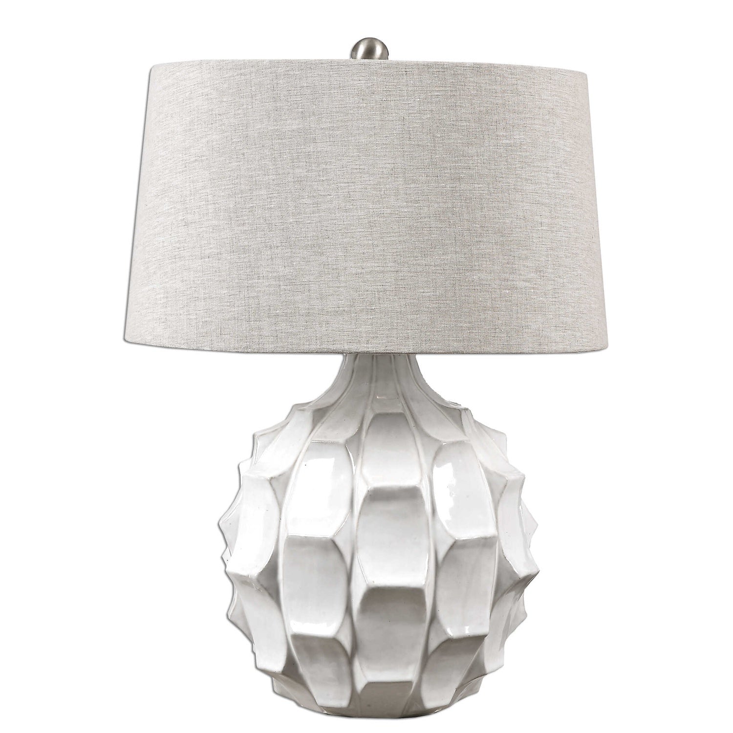 UTTERMOST, Guerina Scalloped Lamp, TABLE LAMPS