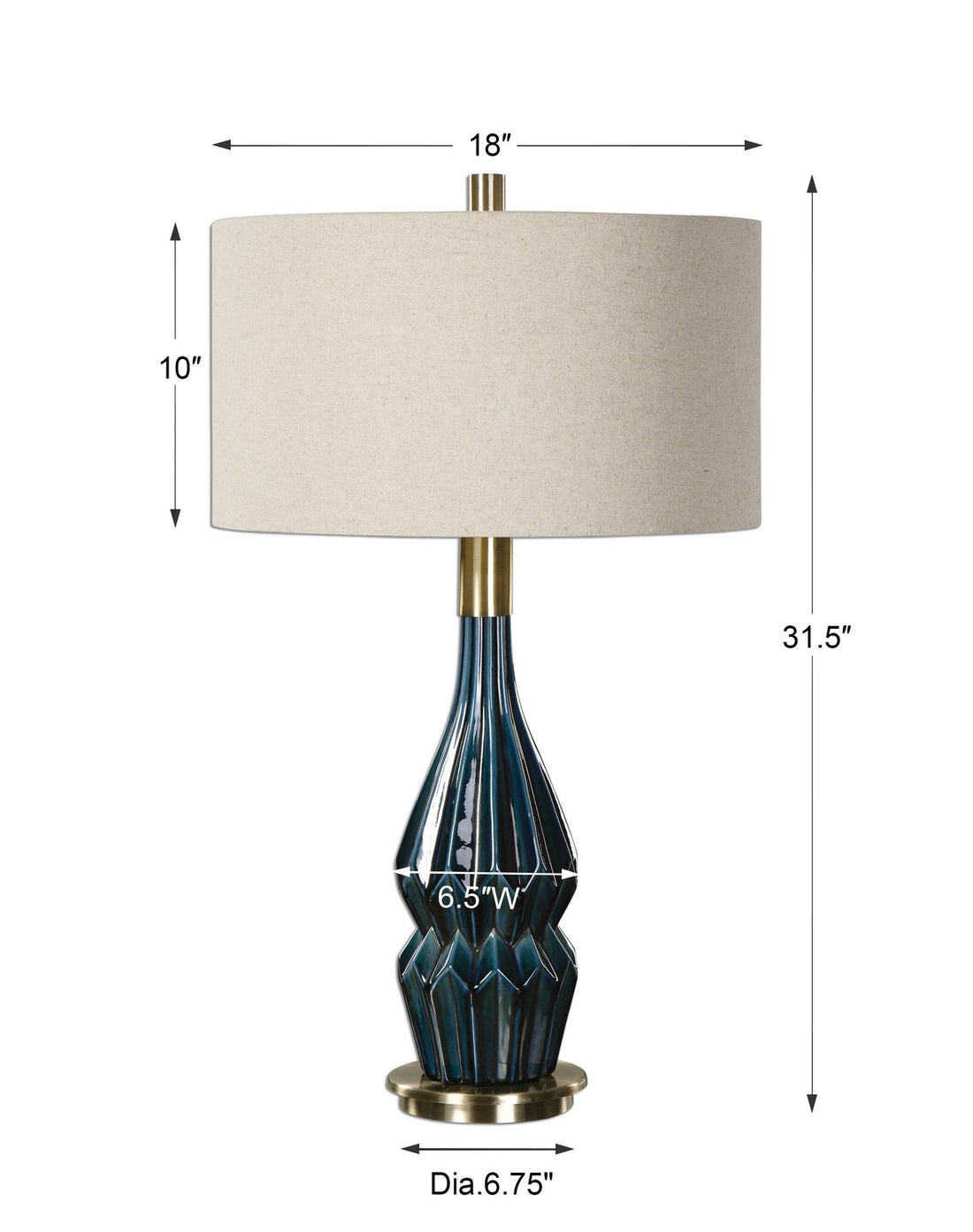 UTTERMOST, Prussian Lamp, TABLE LAMPS