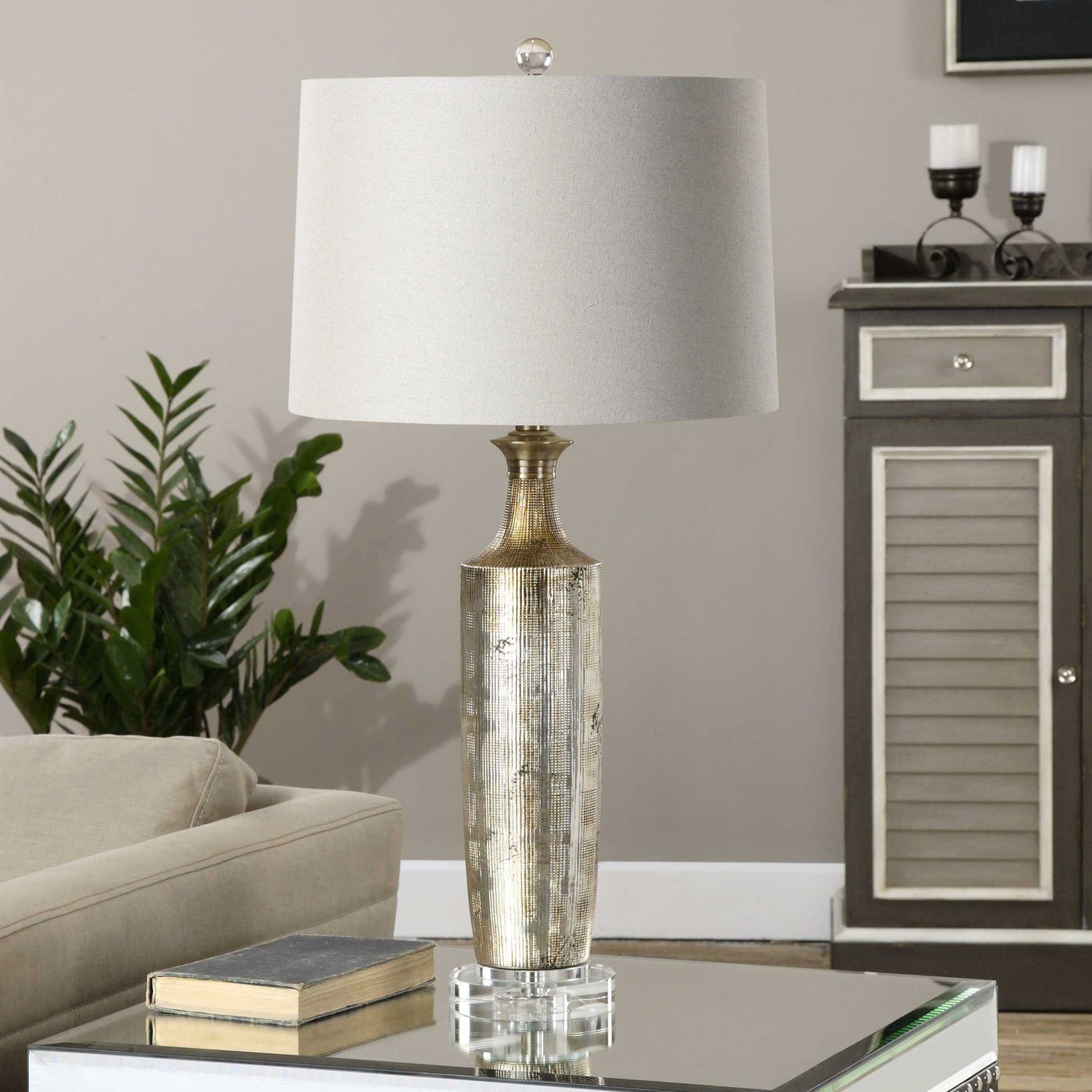UTTERMOST, VALDIERI METALLIC LAMP, TABLE LAMPS