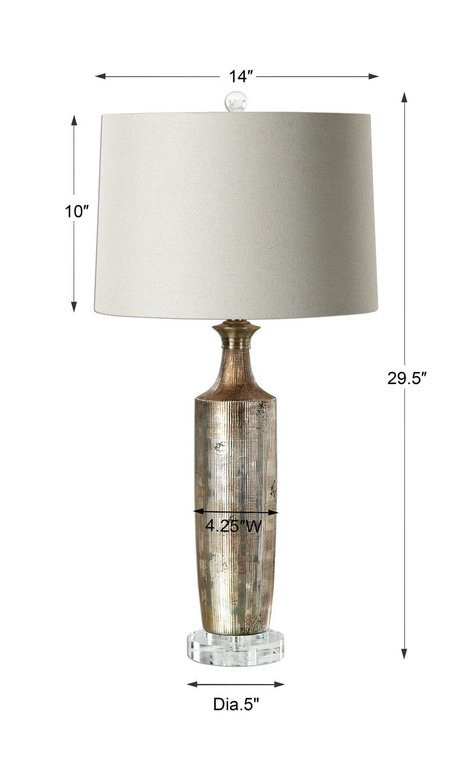 UTTERMOST, VALDIERI METALLIC LAMP, TABLE LAMPS