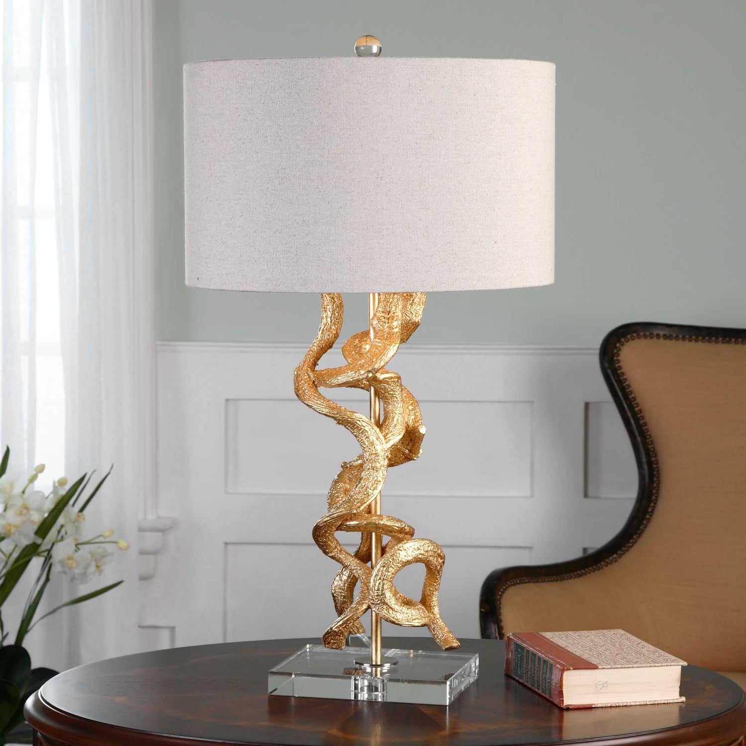 UTTERMOST, TWISTED VINES TABLE LAMP, TABLE LAMPS