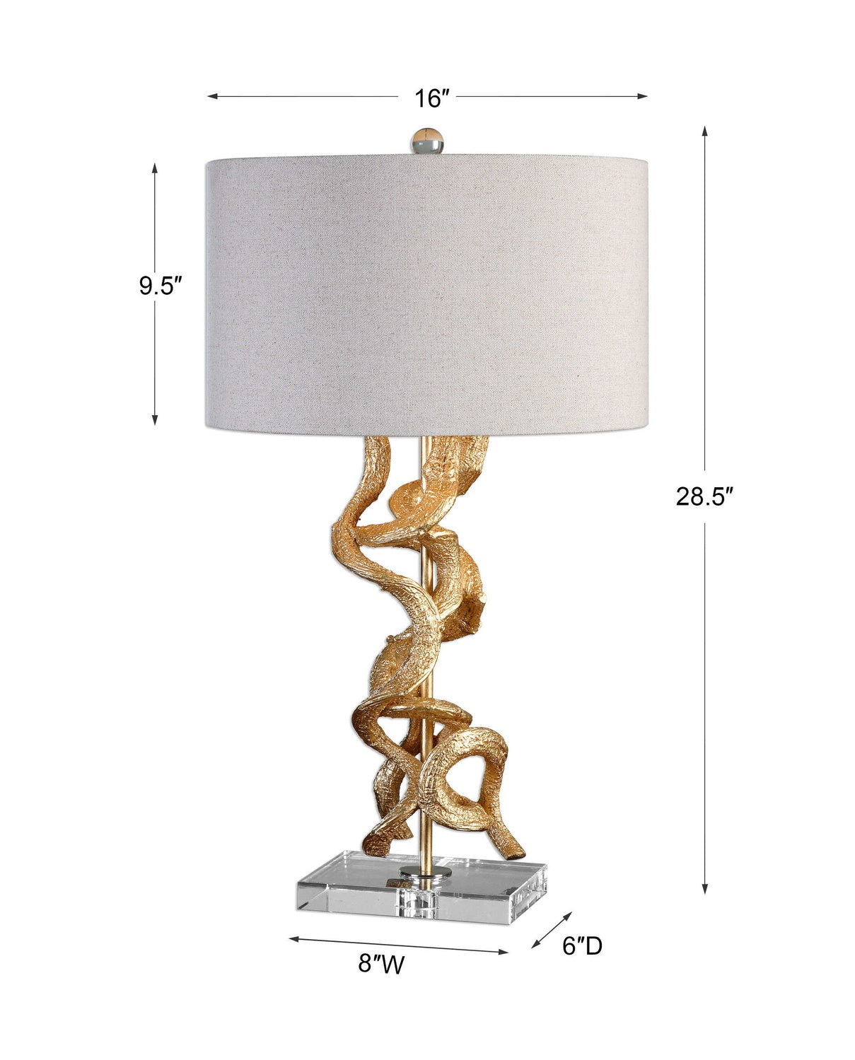 UTTERMOST, Twisted Vines Table Lamp, TABLE LAMPS