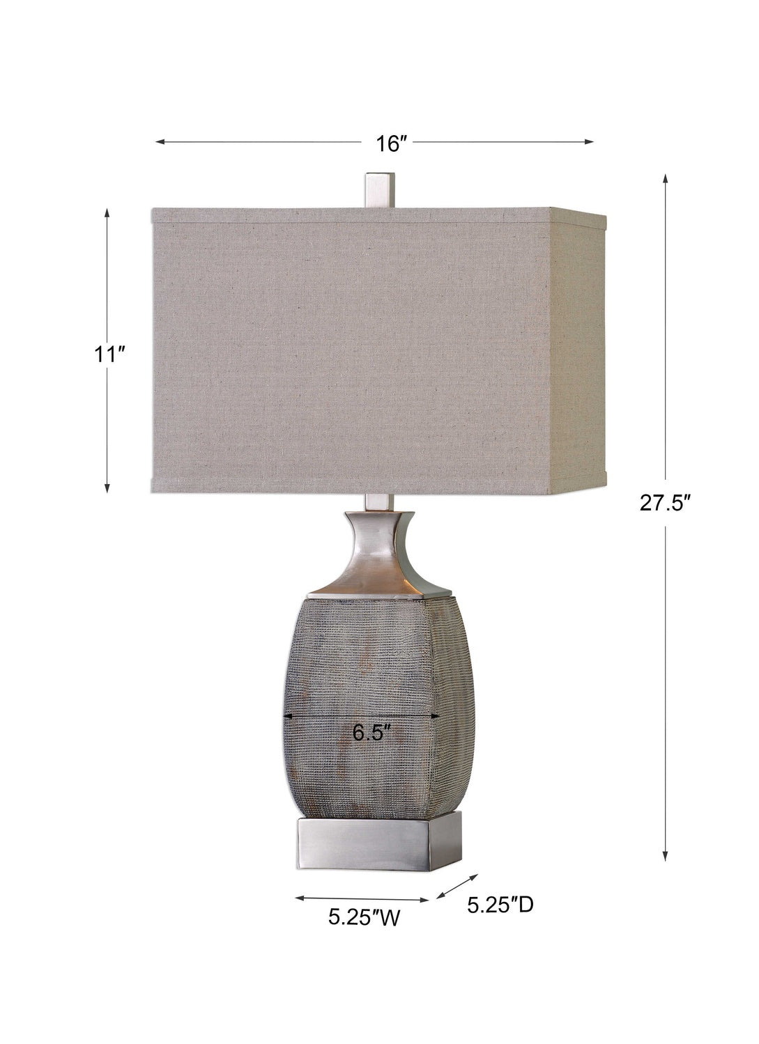 UTTERMOST, Caffaro Rust Table Lamp, TABLE LAMPS