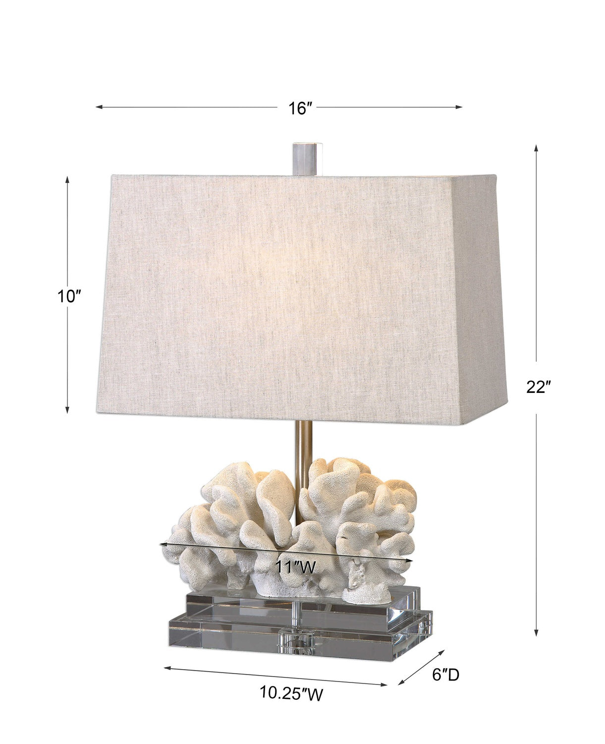 UTTERMOST, SCULPTURE TABLE LAMP, TABLE LAMPS