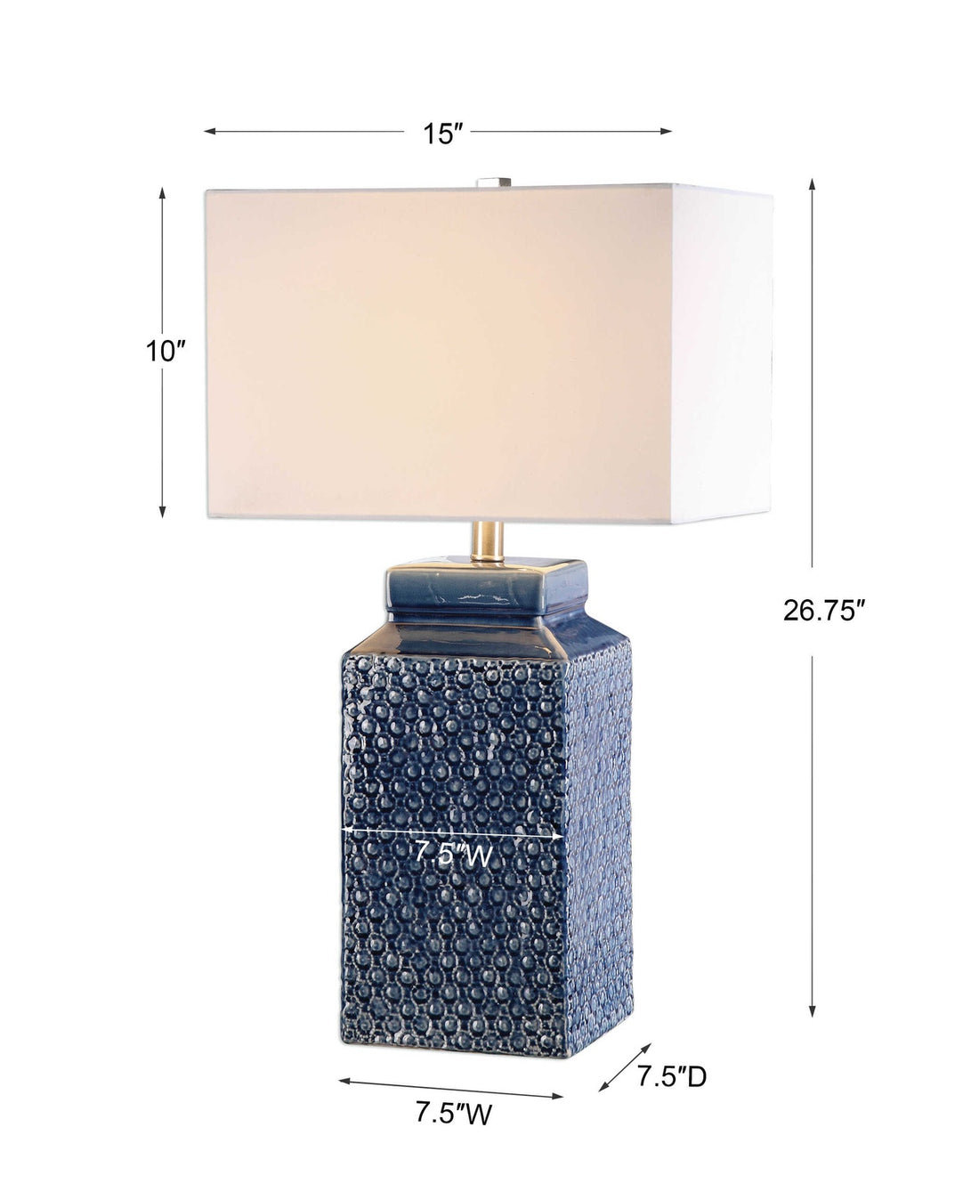 UTTERMOST, PERO SAPPHIRE LAMP, TABLE LAMPS