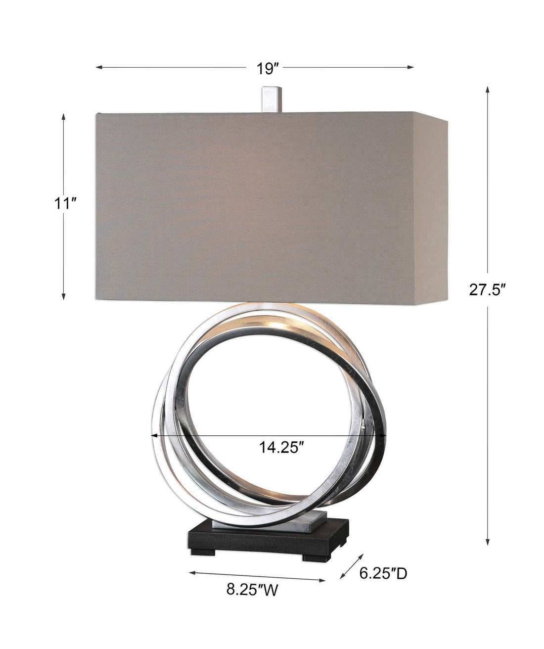 UTTERMOST, SOROCA RINGS LAMP, TABLE LAMPS