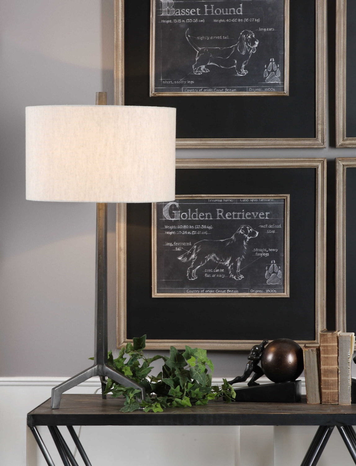 UTTERMOST, IVOR CAST LAMP, TABLE LAMPS