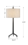 UTTERMOST, Ivor Cast Lamp, TABLE LAMPS