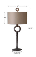 UTTERMOST, Ferro Cast Table Lamp, TABLE LAMPS
