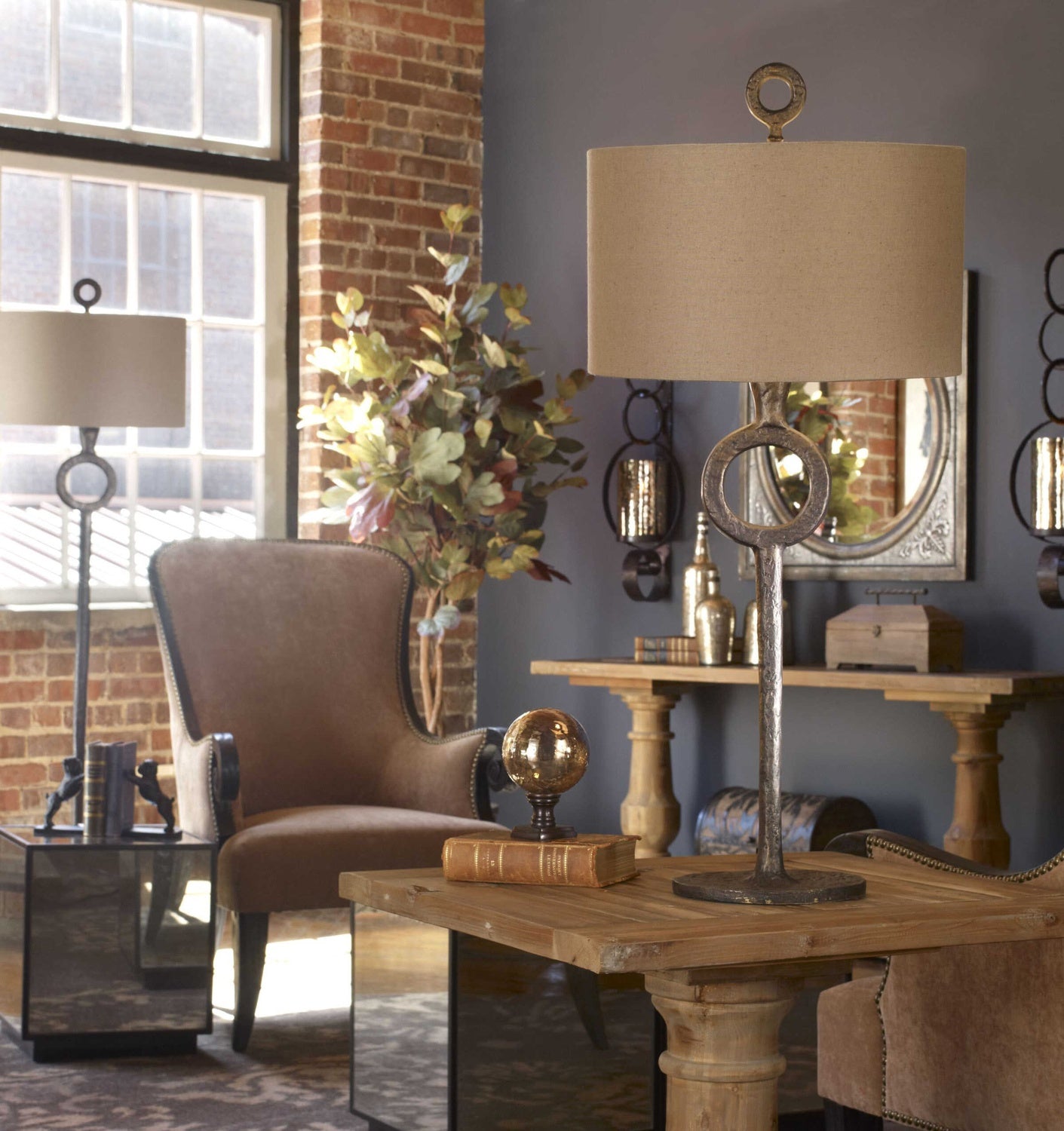 UTTERMOST, FERRO CAST TABLE LAMP, TABLE LAMPS