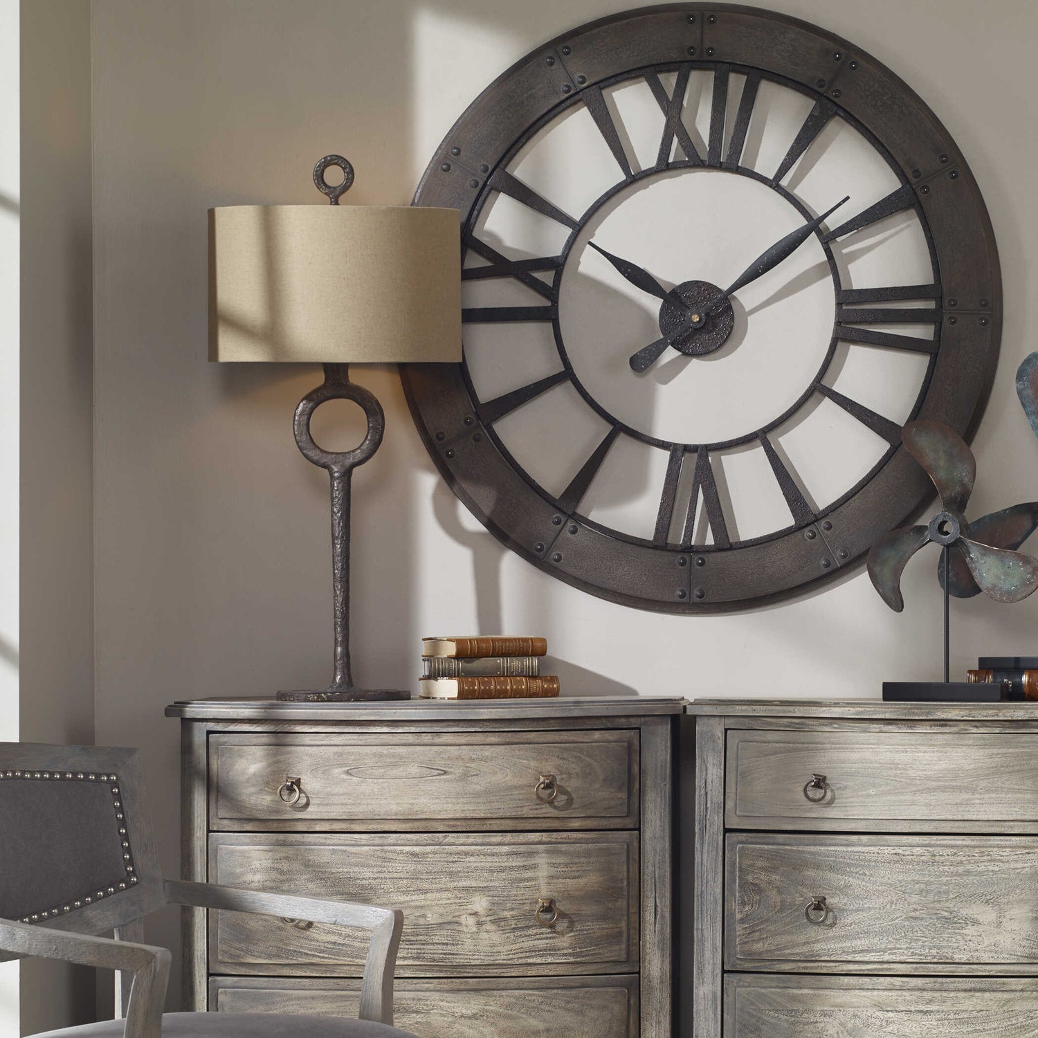 UTTERMOST, Ferro Cast Table Lamp, TABLE LAMPS